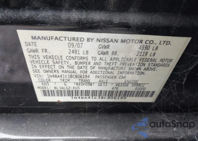 1N4BA41E38C806194: 43190115