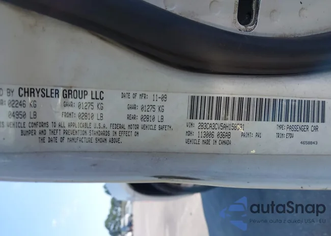 2B3CA3CV5AH158531: 43190151