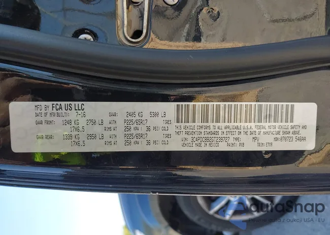 3C4PDCBB2GT239727: 43190255