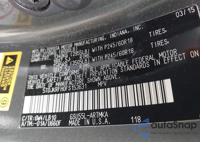 5TDJKRFH0FS153631: 43190383