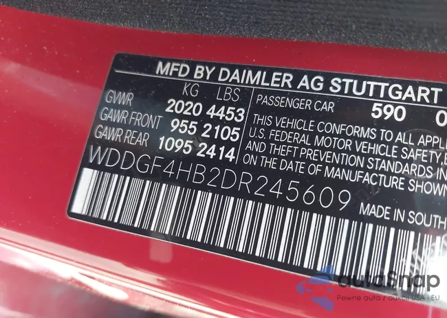 WDDGF4HB2DR245609: 43190401