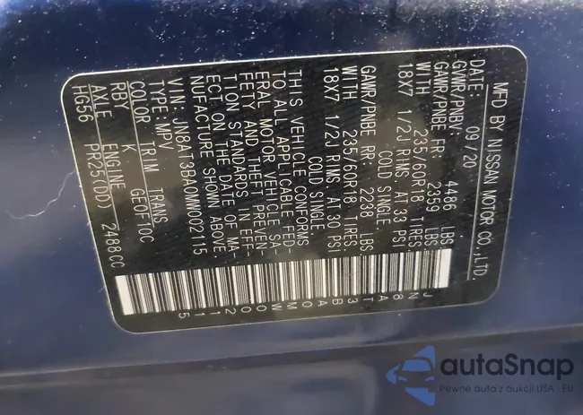 JN8AT3BA0MW002115: 43189669