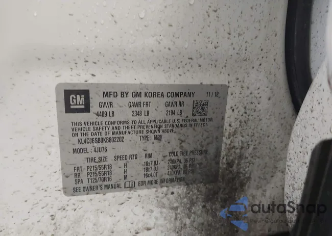 KL4CJESB0KB802202: 43189955