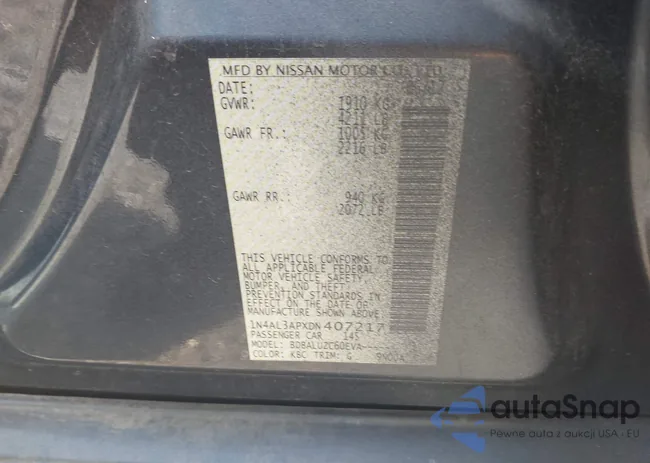 1N4AL3APXDN407217: 43191137