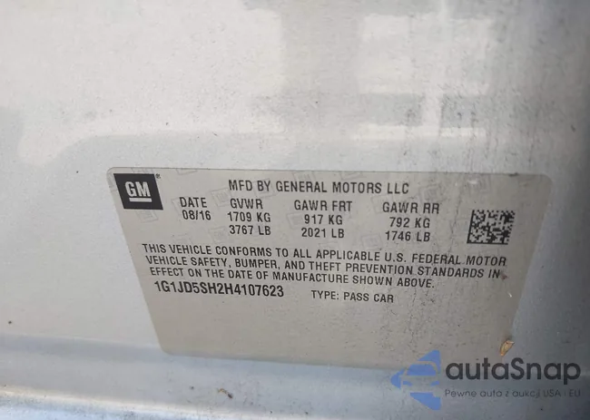 1G1JD5SH2H4107623: 43191163