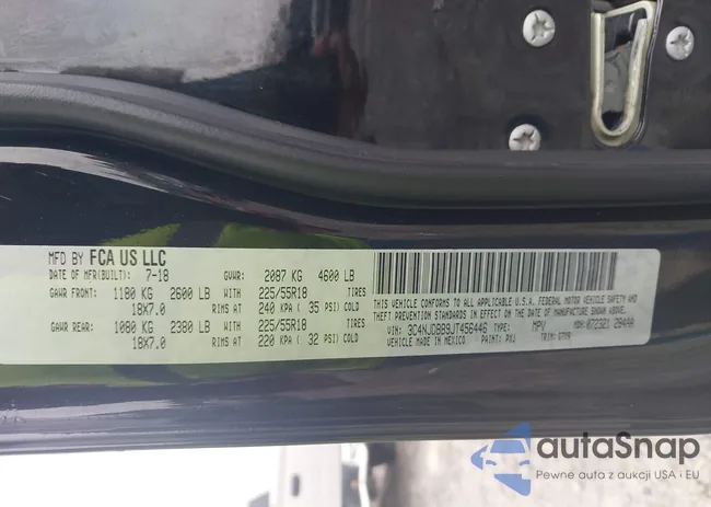 3C4NJDBB9JT456446: 43191172