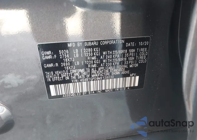 4S4BTGPD9M3128030: 43191247