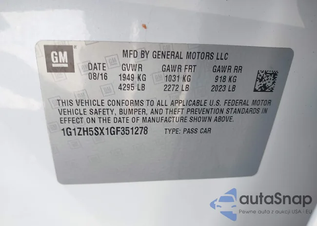 1G1ZH5SX1GF351278: 43191356