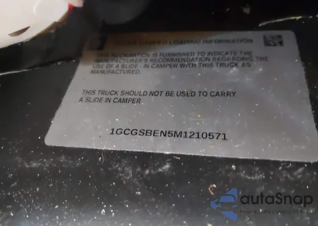 1GCGSBEN5M1210571: 43191370