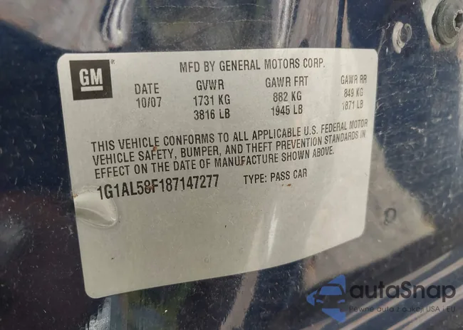 1G1AL58F187147277: 43191403