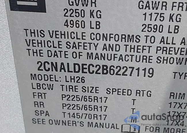 2CNALDEC2B6227119: 43190612