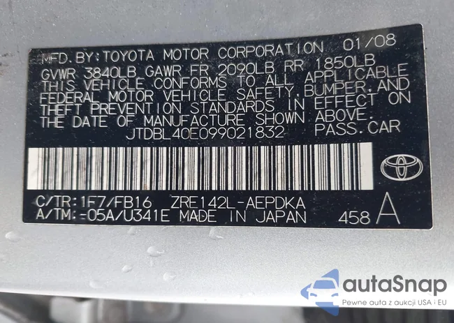 JTDBL40E099021832: 43190626