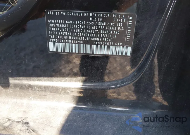 3VWD17AJ7FM313290: 43190679