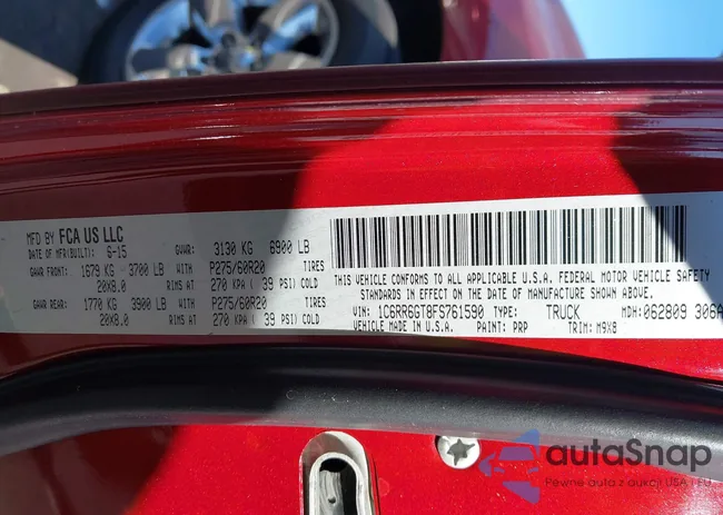 1C6RR6GT8FS761590: 43190711