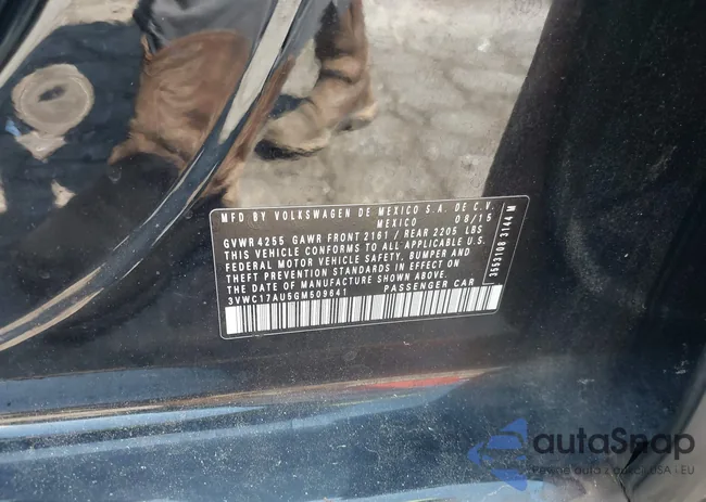 3VWC17AU5GM509641: 43190762