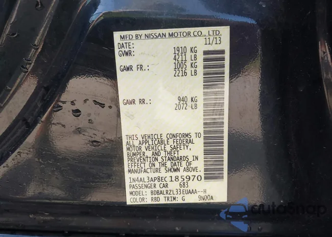 1N4AL3AP8EC185970: 43190904