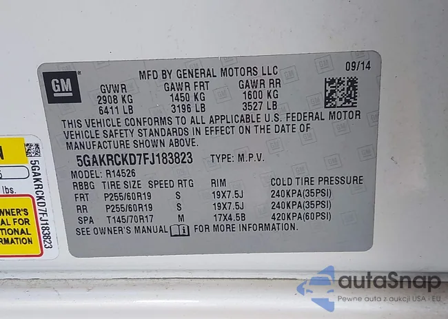 5GAKRCKD7FJ183823: 43192021