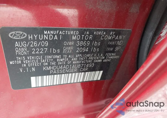 KMHDU4AD1AU871493: 43192169