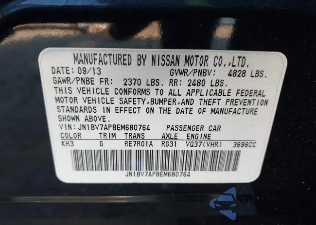 JN1BV7AP8EM680764: 43192264