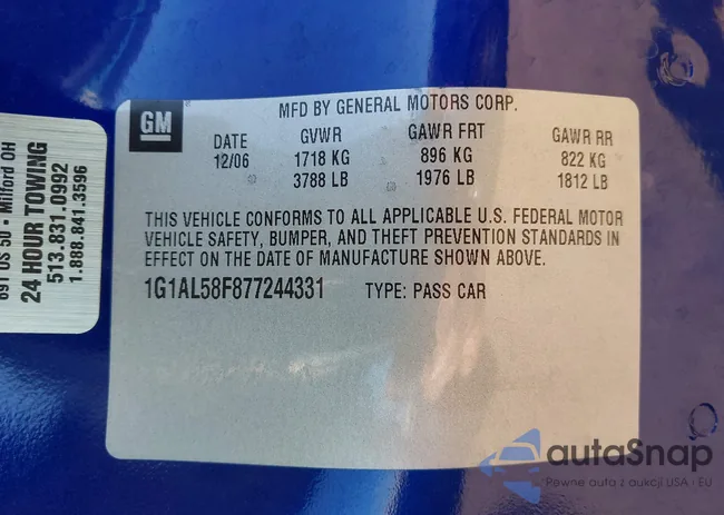 1G1AL58F877244331: 43192370