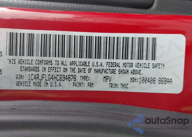 1C4RJFLG4HC694878: 43192380