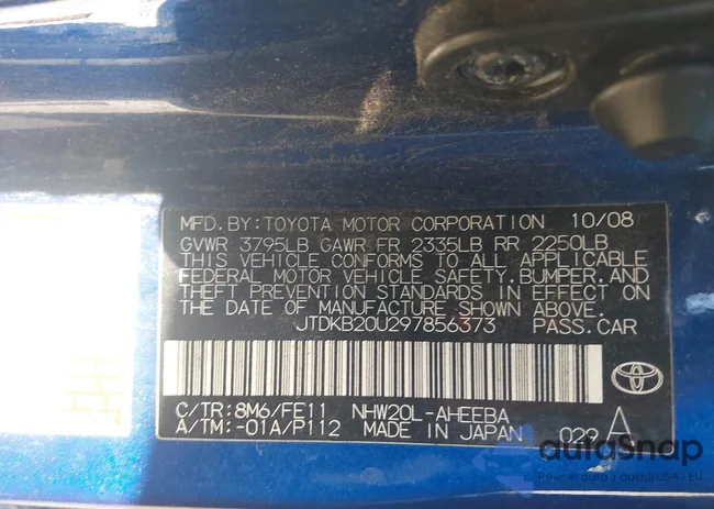 JTDKB20U297856373: 43192382