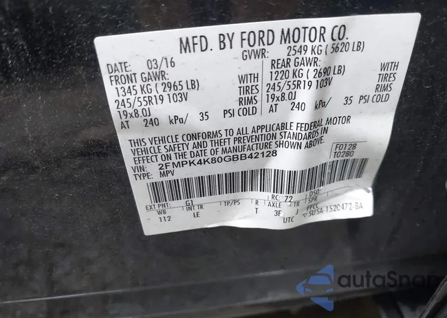 2FMPK4K80GBB42128: 43192398