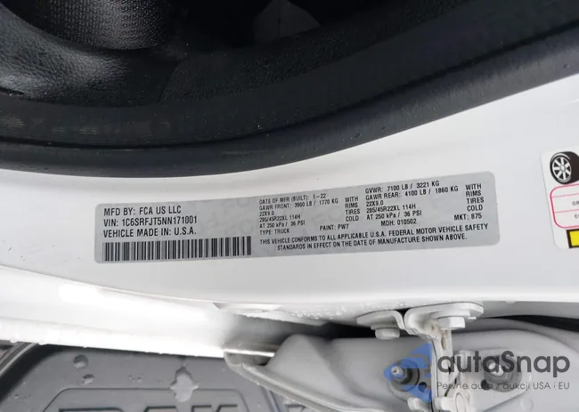 1C6SRFJT5NN171001: 43192513