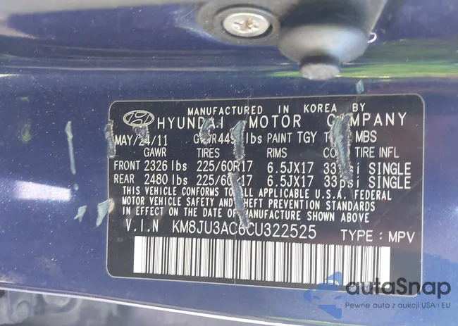 KM8JU3AC6CU322525: 43192983