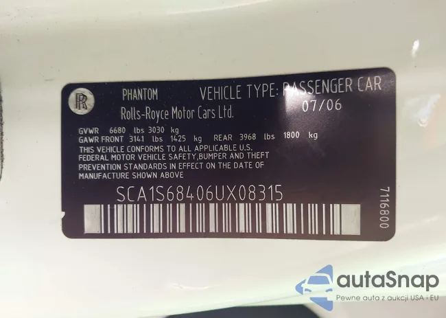 SCA1S68406UX08315: 43193021