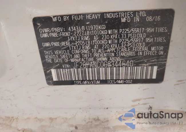 JF2GPANC0G8344640: 43193028