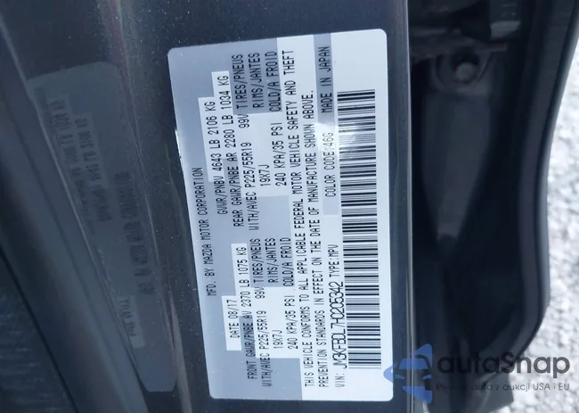 JM3KFBDL7H0205342: 43193066