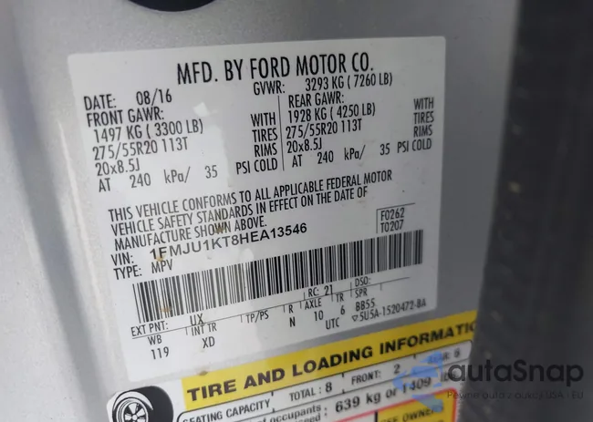 1FMJU1KT8HEA13546: 43193139