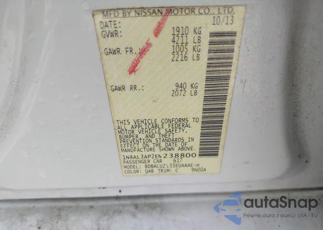 1N4AL3AP2EN238800: 43193155