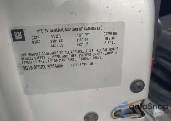 2G1WS58RX79364035: 43193237