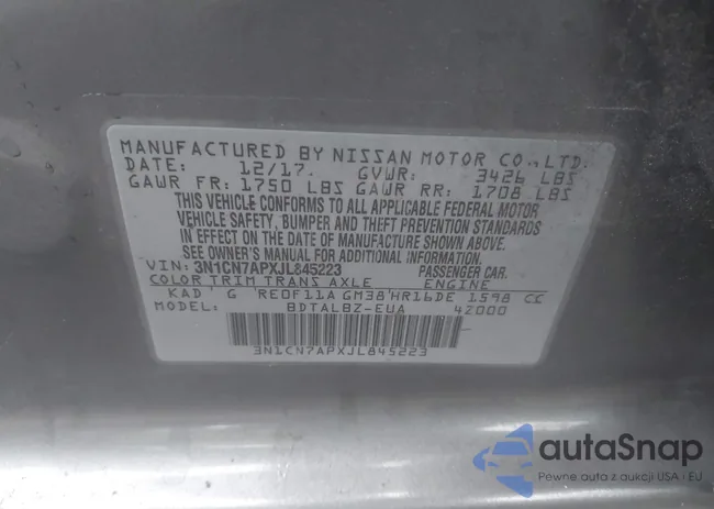 3N1CN7APXJL845223: 43193253