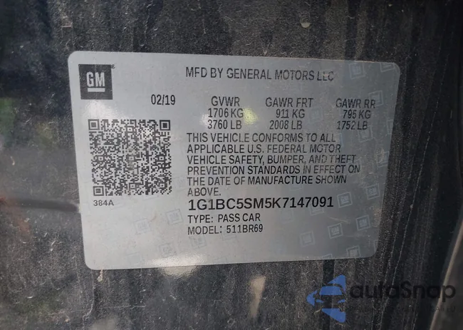 1G1BC5SM5K7147091: 43192646