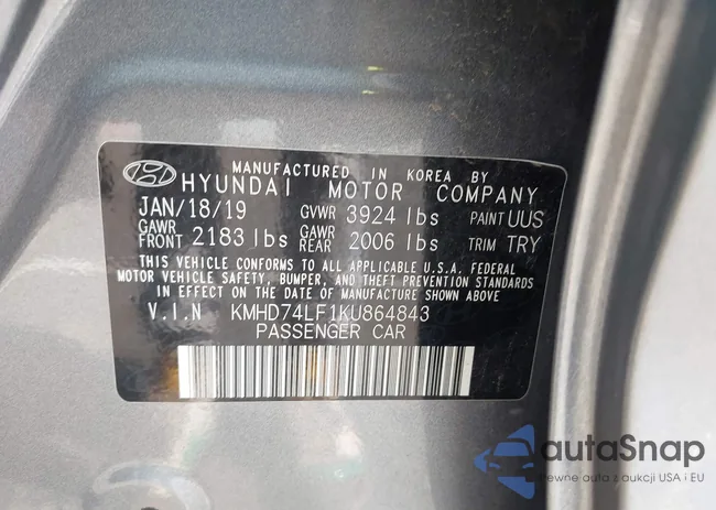 KMHD74LF1KU864843: 43192705