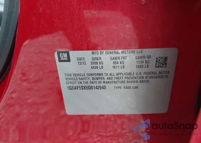 1G6AF5SX6D0142940: 43192825