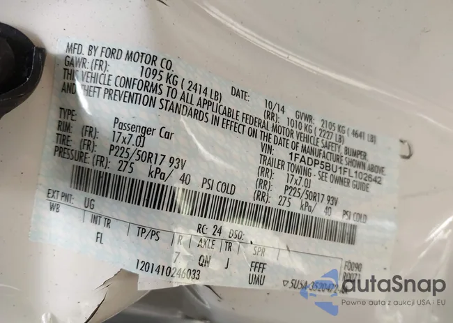 1FADP5BU1FL102642: 43193965