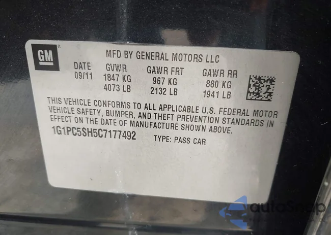 1G1PC5SH5C7177492: 43194012