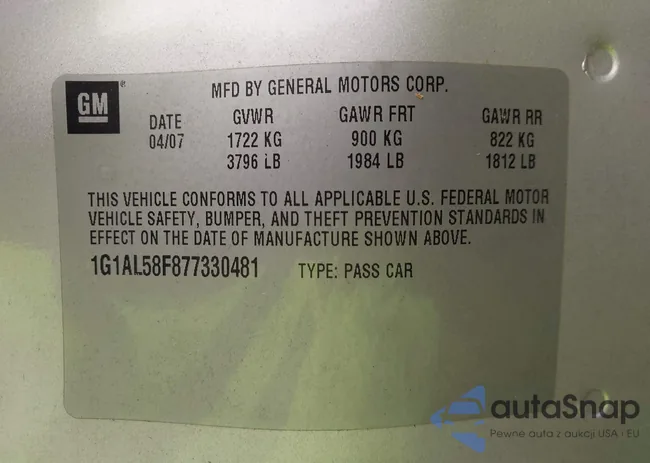 1G1AL58F877330481: 43194101