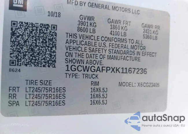 1GCWGAFPXK1167236: 43194177