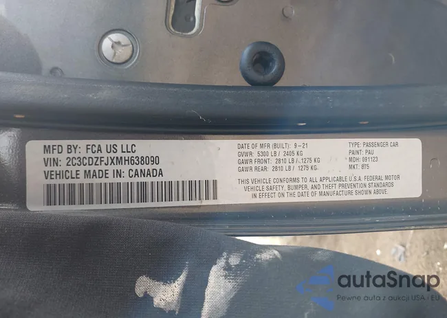 2C3CDZFJXMH638090: 43194205