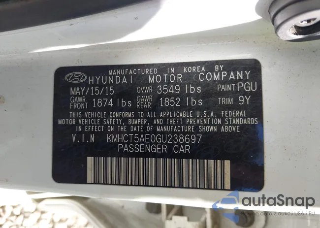 KMHCT5AE0GU238697: 43194255