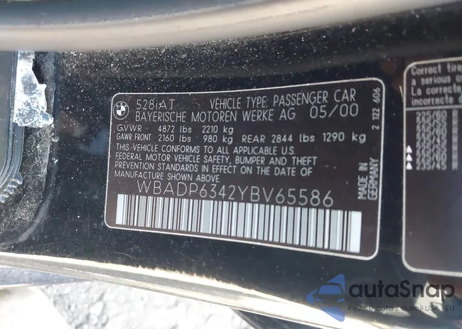 WBADP6342YBZ65586: 43194439