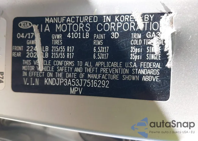 KNDJP3A53J7516292: 43194484