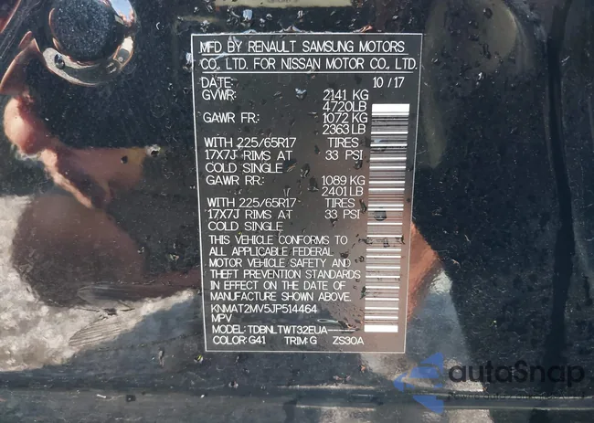 KNMAT2MV5JP514464: 43194498