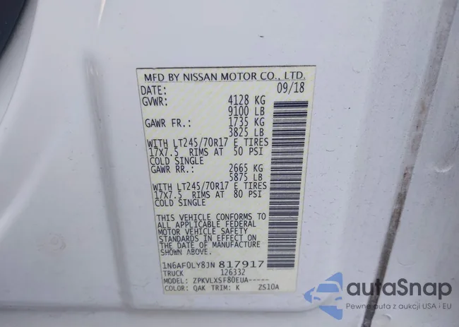 1N6AF0LY8JN817917: 43193575