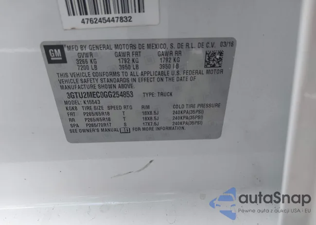 3GTU2MEC0GG254853: 43193656